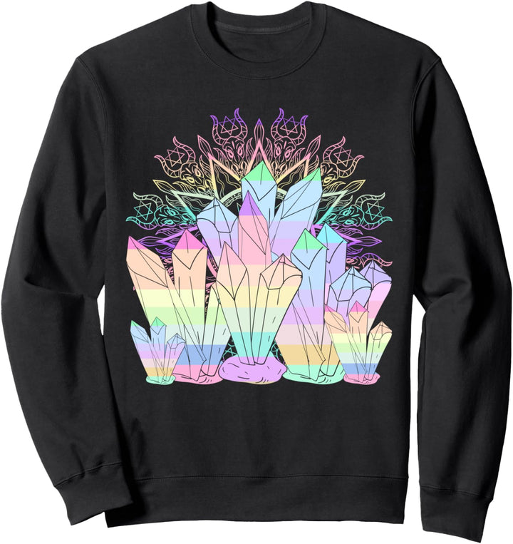 Okkultismus Hexerei Kristalle Wicca Astrologie Pastel Goth Sweatshirt