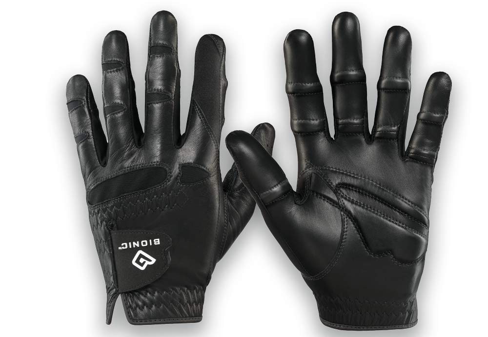 BIONIC Herren StableGrip mit NaturalFit Golfhandschuh, Schwarz, Grösse XL, Links