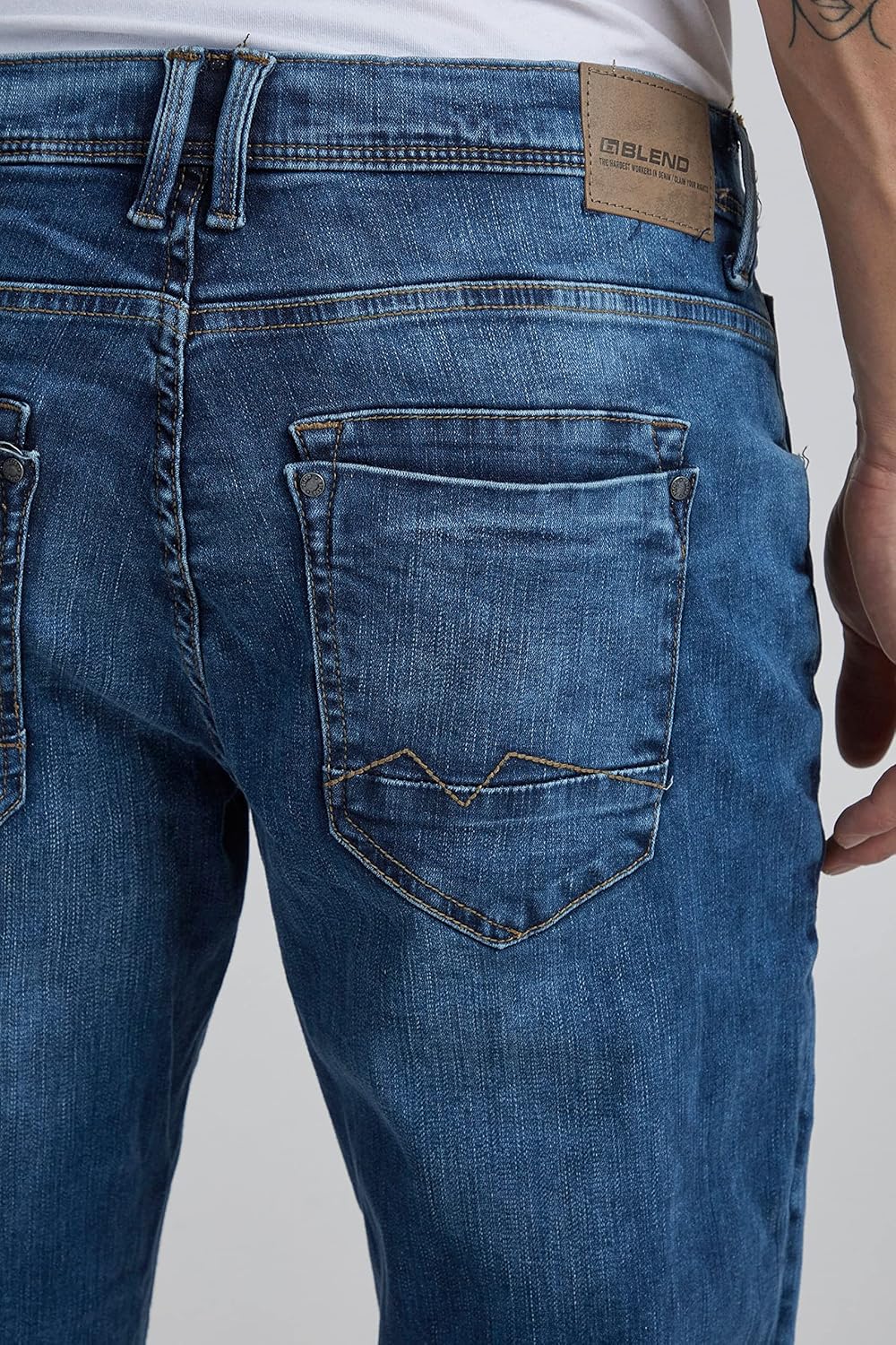 Blend BHBlizzard fit NOOS fit - NOOS Herren Jeans Hose Denim Regular Fit, Grösse:W30/32, Farbe:Denim