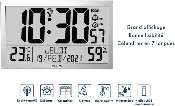 Orium Digitale Uhr, Kalender RC Giant