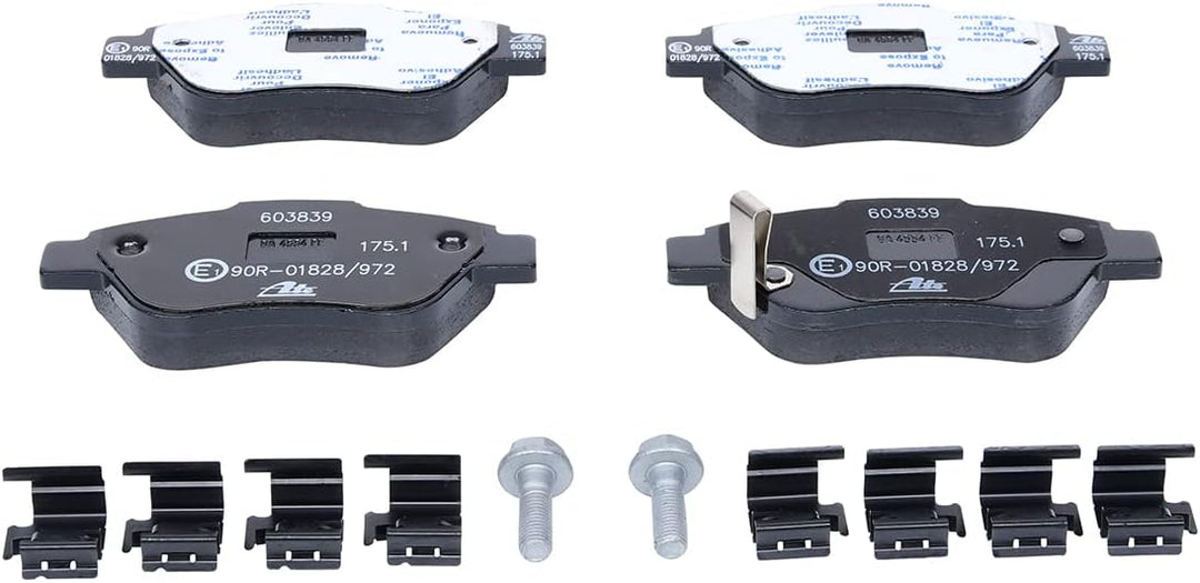 ATE Original Bremsbeläge - Belagsatz - für Scheibenbremse - 13.0460-3839.2 - ECE-R90 Strassenzulassu