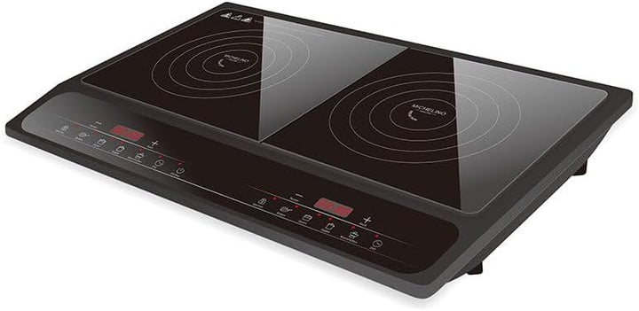 Michelino Doppel Induktionskochplatte Doppel Kochplatte Koch Feld Kochfeld Induktion 2000 + 1500 Wat