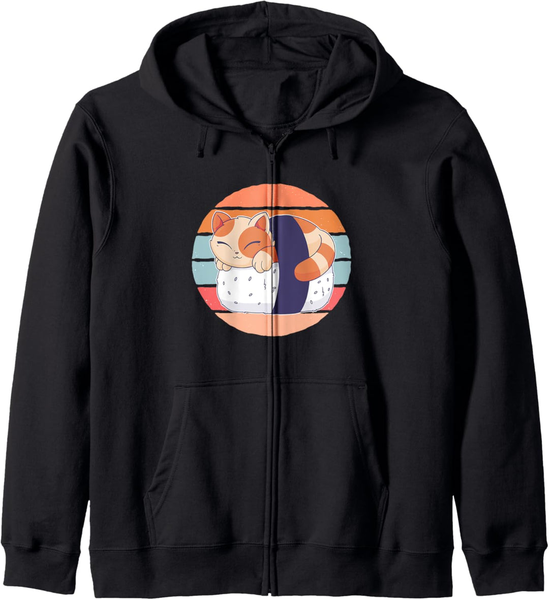 Katze Sushi Kapuzenjacke
