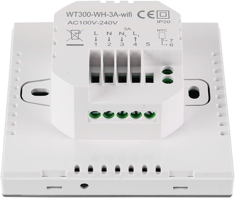 Fasizi Smarter WLAN-Thermostat Für Fussbodenheizung – Programmierbarer Innenthermostat Mit Alexa/Goo