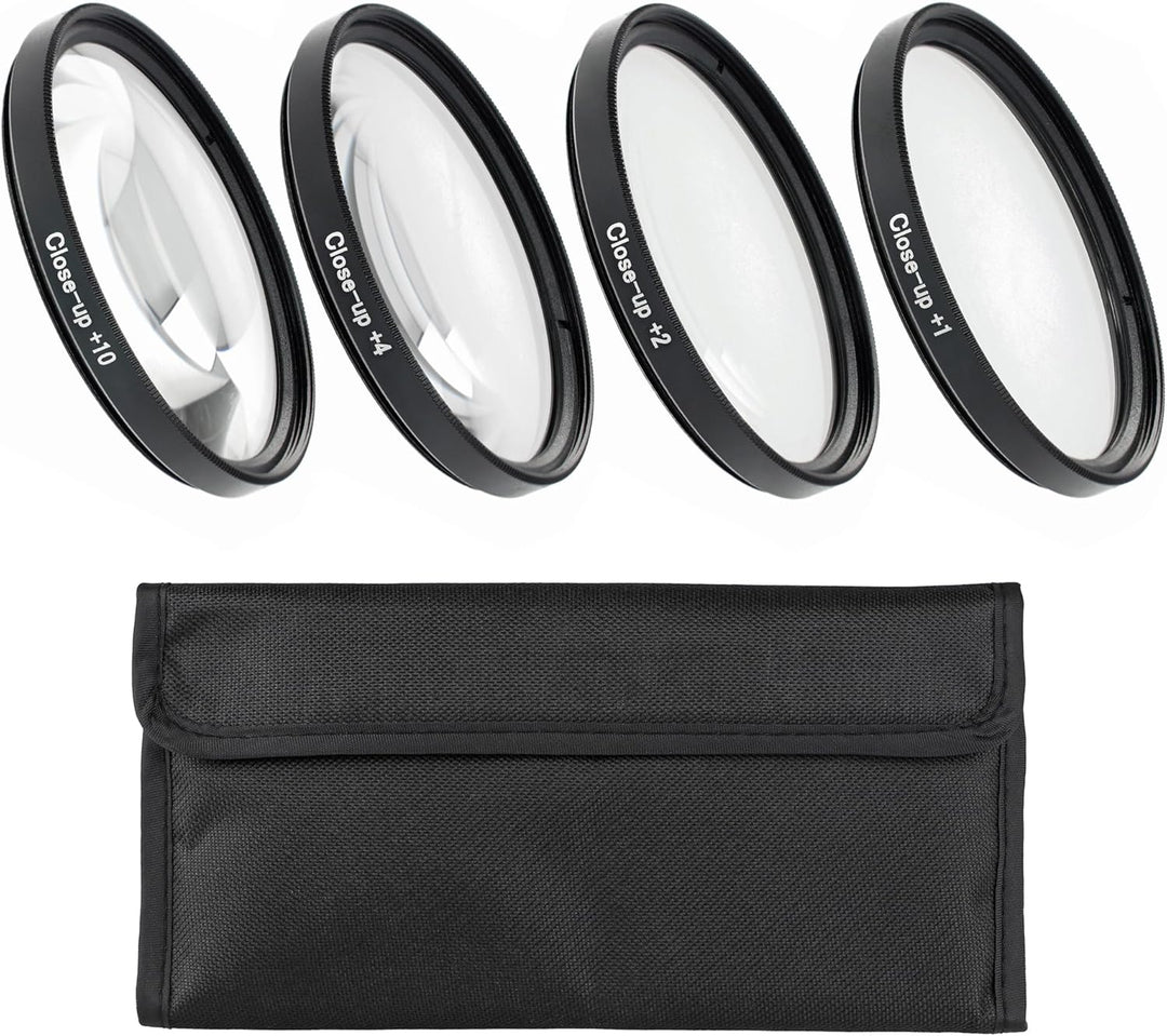 ayex Close up Makro Linsen Set 43mm - 4 teilig (+1, +2, +4, +10), 43mm