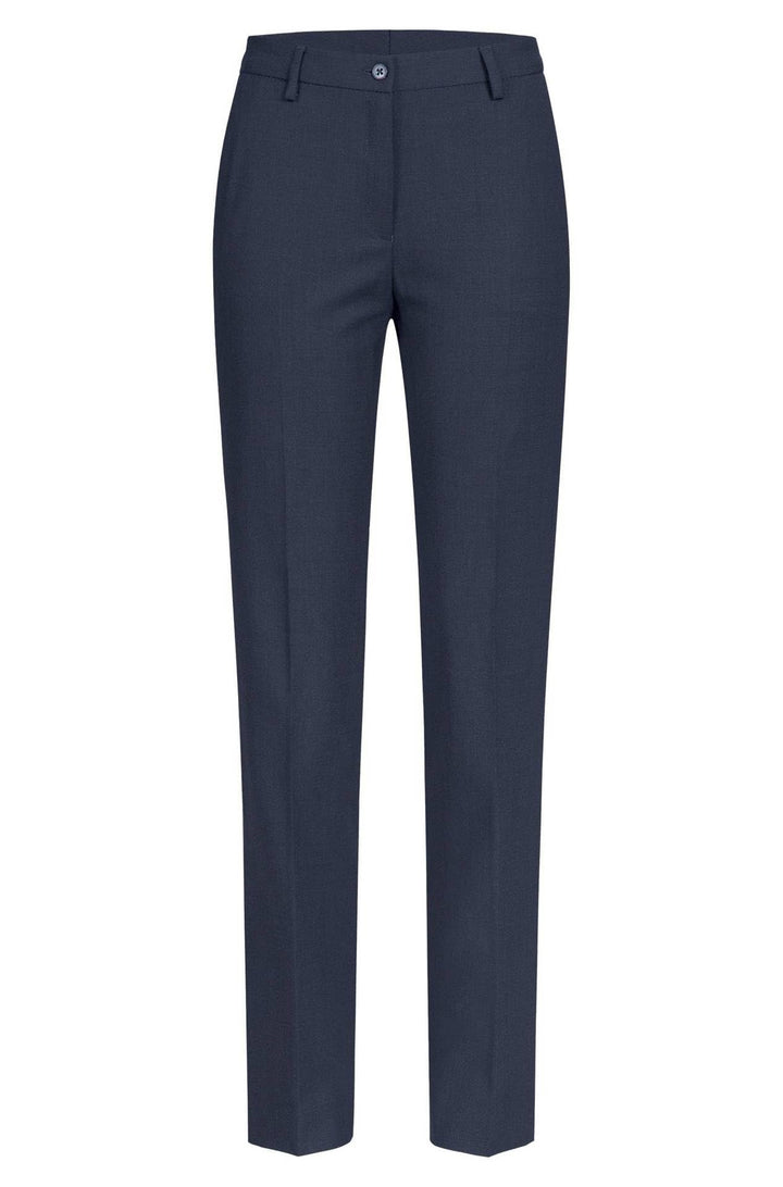 GREIFF Damenhose mit hoher Leibhöhe | Gerader Beinverlauf | 2 Seitentaschen 32 Blaue Marine, 32 Blau