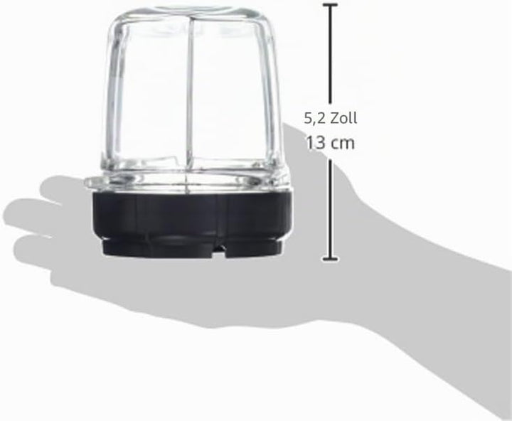 Magimix 17654 Fräseraufsatz, Glas, schwarz/transparent