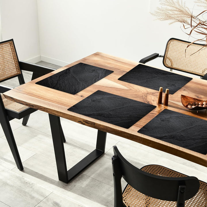 KitchenYeah© Platzsets Abwaschbar 6-Teilig 45x30 cm Tischsets Platzdeckchen rutschfeste Platzset Unt