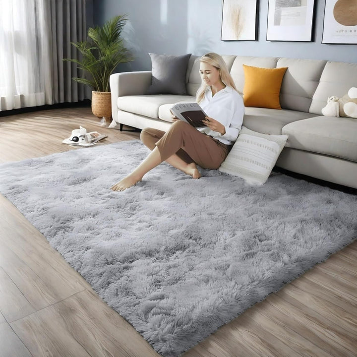 SUBEEN Teppiche, weiche Schlafzimmerteppiche, rutschfeste, Flauschige Wohnzimmerteppiche, rechteckig