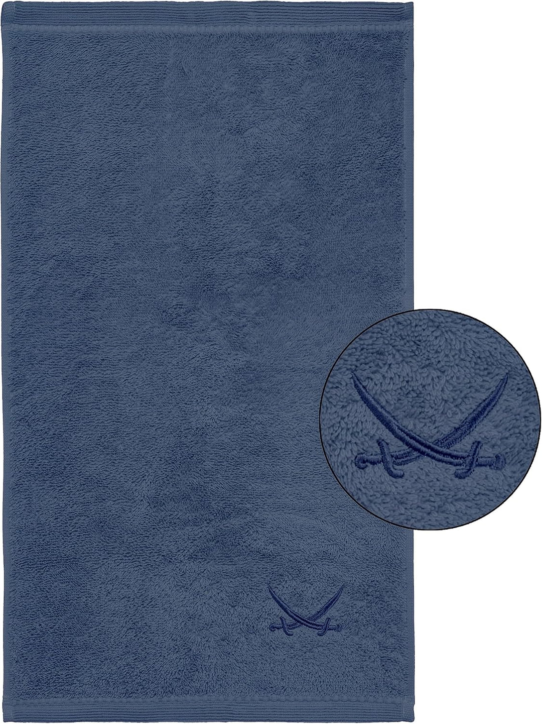Sansibar Gästetuch mit gesticktem Säbel Logo Set Handtuch Seiftuch 100% Baumwolle 30x50 cm (6er Set,