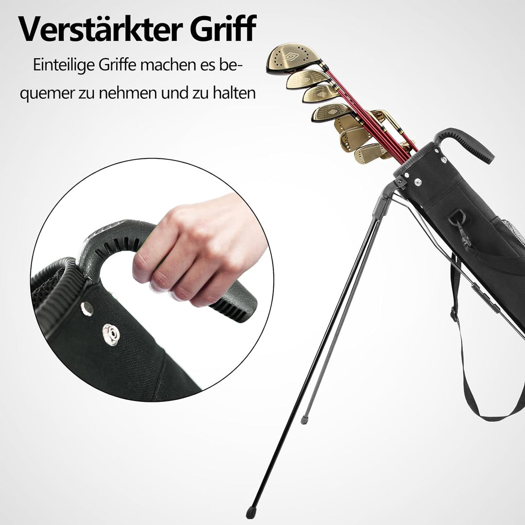 OUUTMEE 8-9 golftasche, Schlägerkoffer, Golf-Selbstständer, Schlägerkoffer und grosse Tasche, ultral