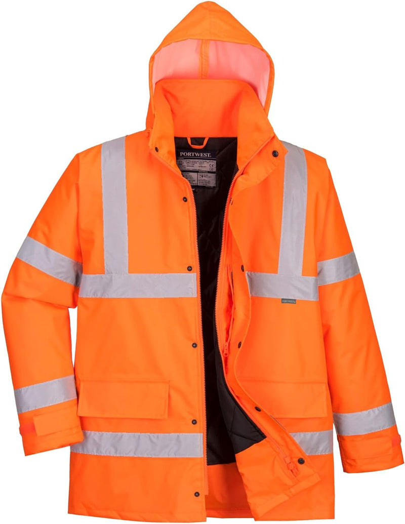 Portwest Giacca Traffic Hi-Vis Orange XS, Orange XS