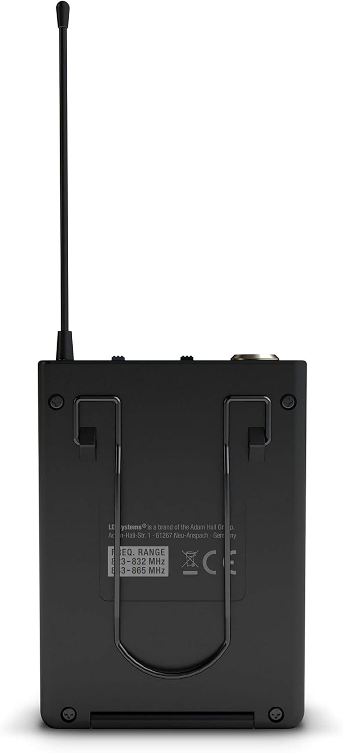 LD Systems U308 BP - Bodypack Sender, schwarz 863 - 865 MHz+ 823 - 832 MHz, 863 - 865 MHz+ 823 - 832