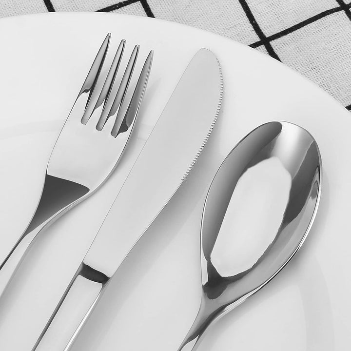 Besteck Set, Bettlife 30-teilig Besteckset für 6 Personen mit Messer/Gabel/Löffel, Edelstahl Essbest