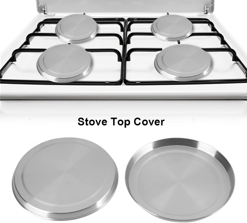 Generic Hob Cover Plates, Round, Stainless Steel for Hob Plates, Fits Normal Large Electric Hob Burn