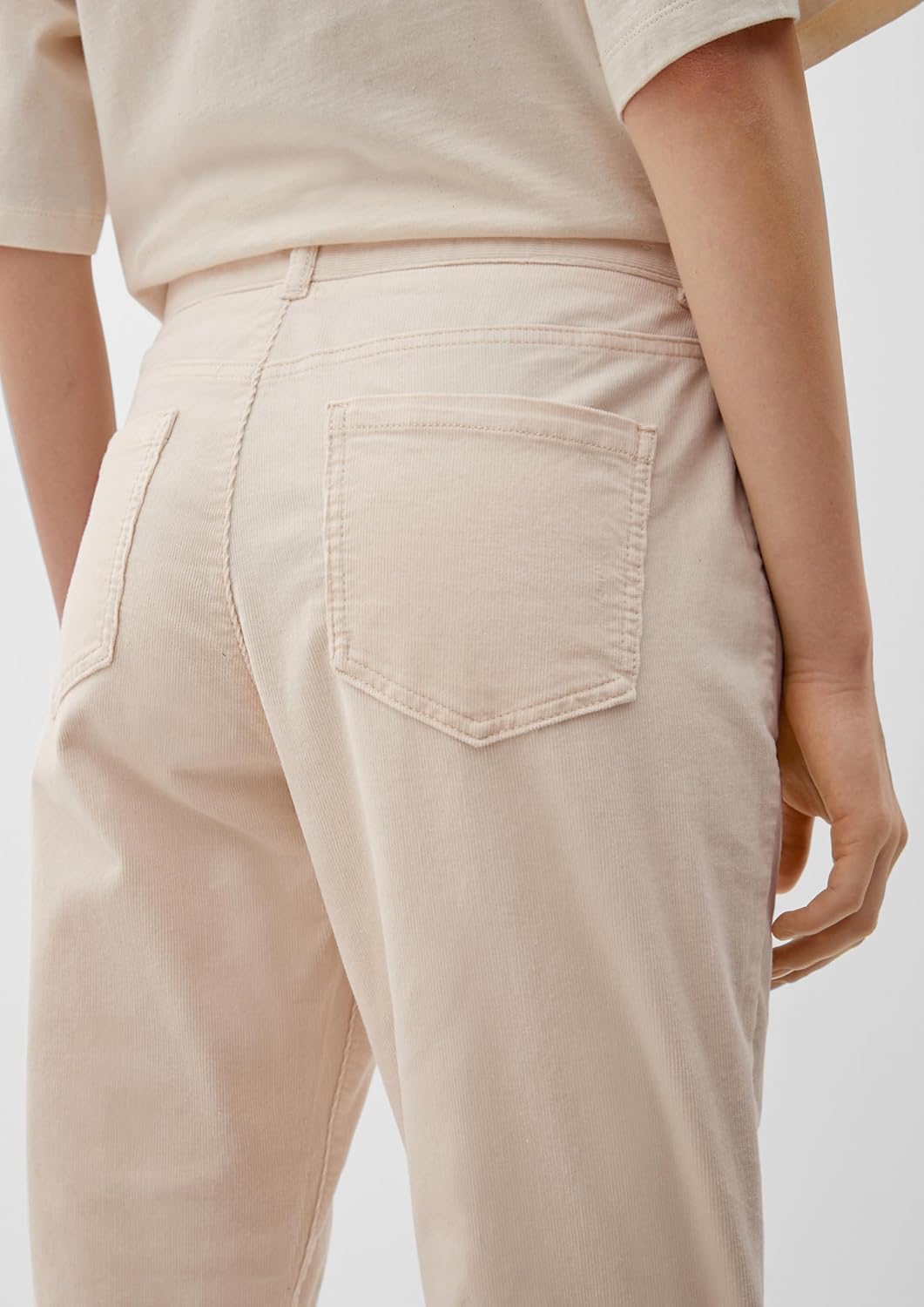 S. Oliver Damen Jeans Hose Comfort Chino Cordstretch Beige 34 Beige 8100, 34 Beige 8100