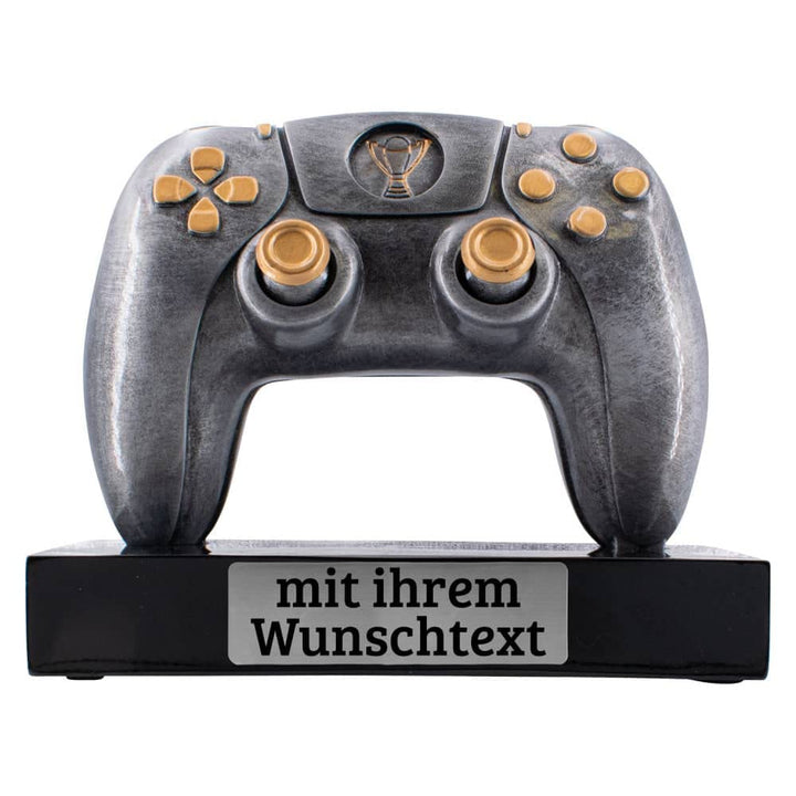 Deitert Esports Pokal mit Gravur, Maus Gaming Controller mit Wunschtext, Gamer Deko, Trophäe mit Gam