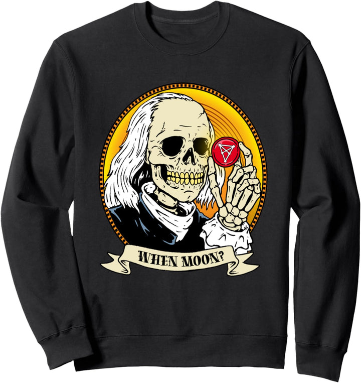 Lustiges Chiliz-Logo When Moon Halloween Hodl Crypto Währung Sweatshirt