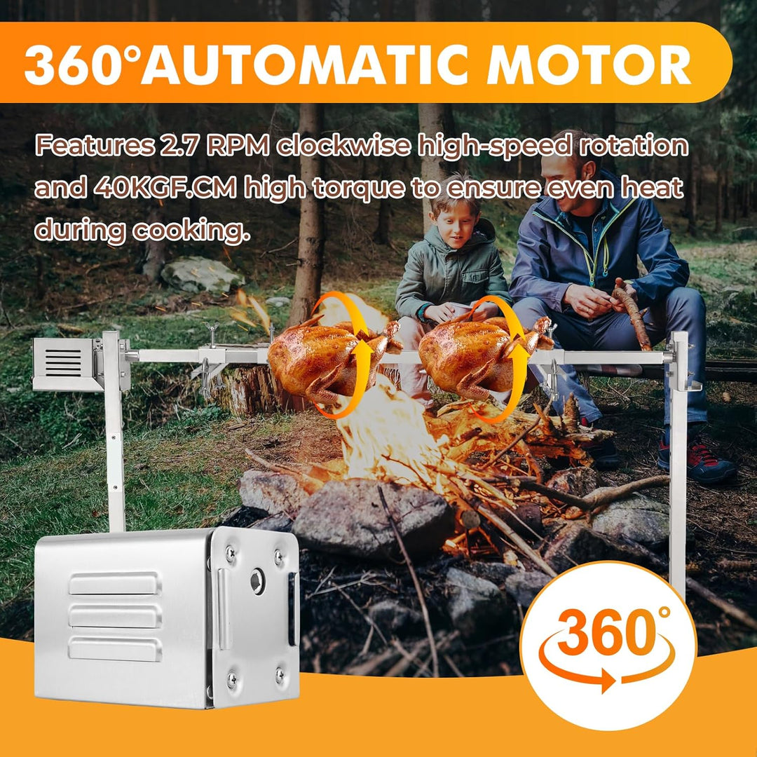 YJINGRUI Grillmotor für grillspiess 230V,Grillspiess Motor,Drehspiess Motor für Spanferke,Huhn,Edels