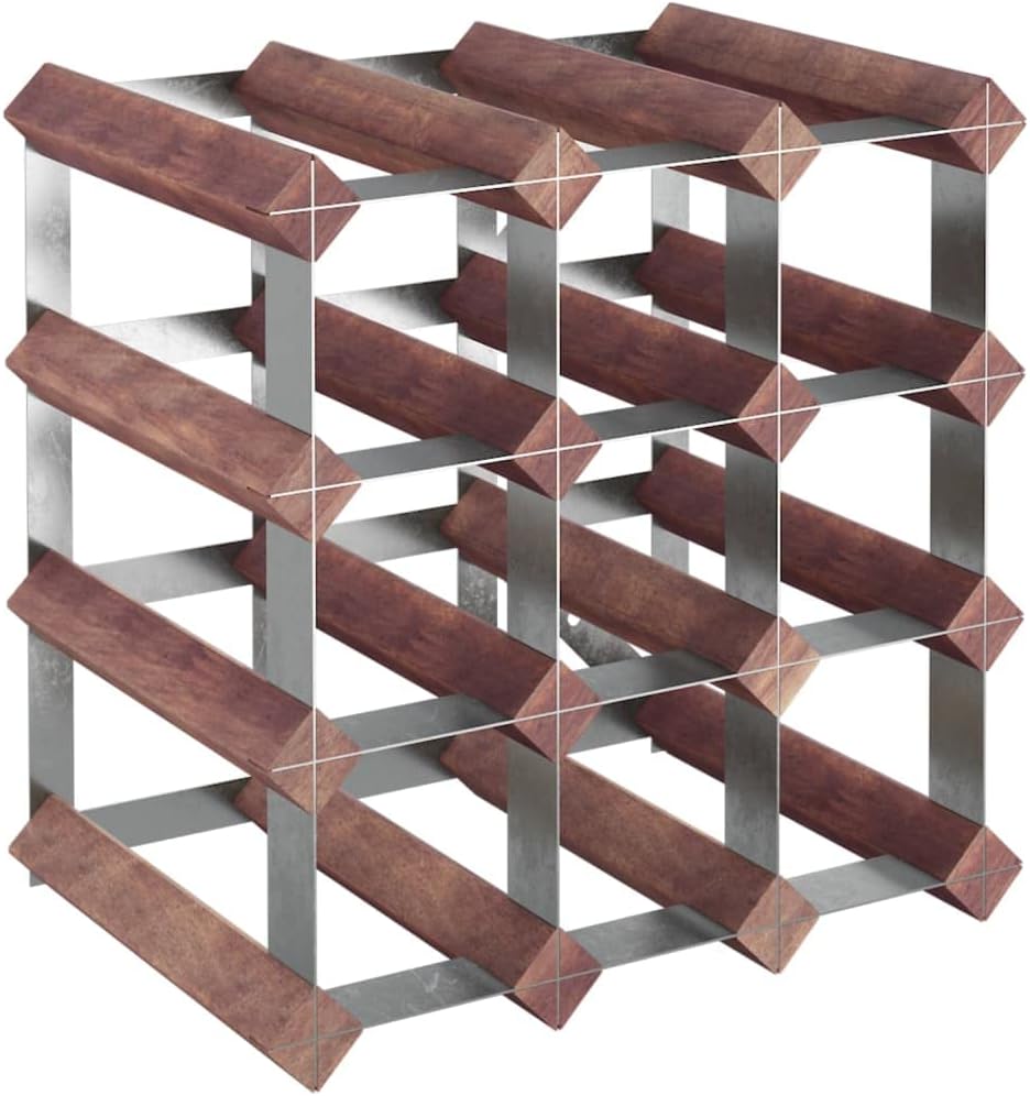 vidaXL Weinregal für 12 Flaschen Weinhalter Weinflaschenhalter Flaschenregal Weinständer Weinflasche