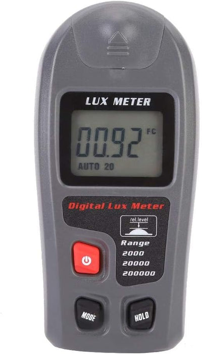 TOPINCN Handheld Digital Electronic Luxmeter Lichtmesser Illuminometer Photometer mit 200.000