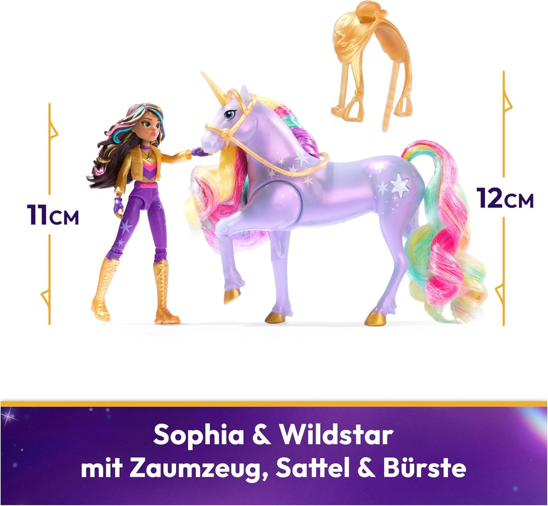 Unicorn Academy Licht-Magie Wildstar und Sophia - ca. 12 cm grosse Originalfiguren zur beliebten Net