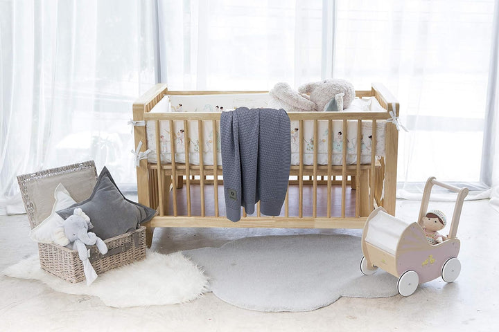 PIMKO 100% Bambusdecke Babydecke Strickdecke Kuscheldecke für Jungen und Mädchen Schmusedecke weich