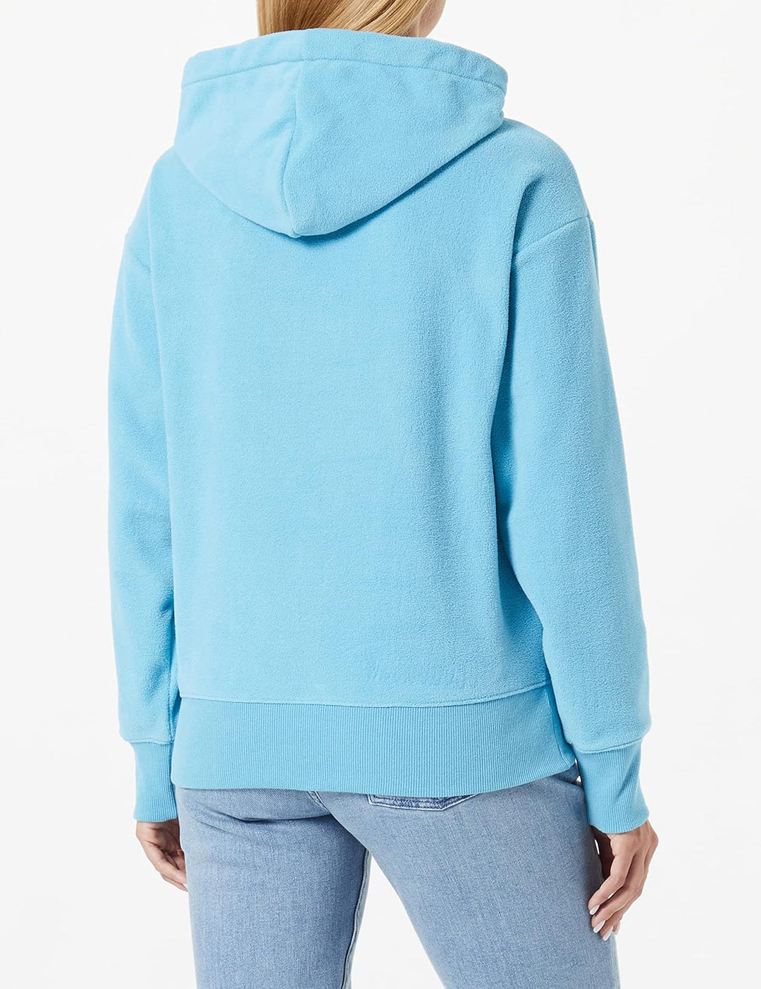 Champion Damen American Classics-Small Script Logo Polar Fleece Hooded Sweatshirt M Türkis, M Türkis