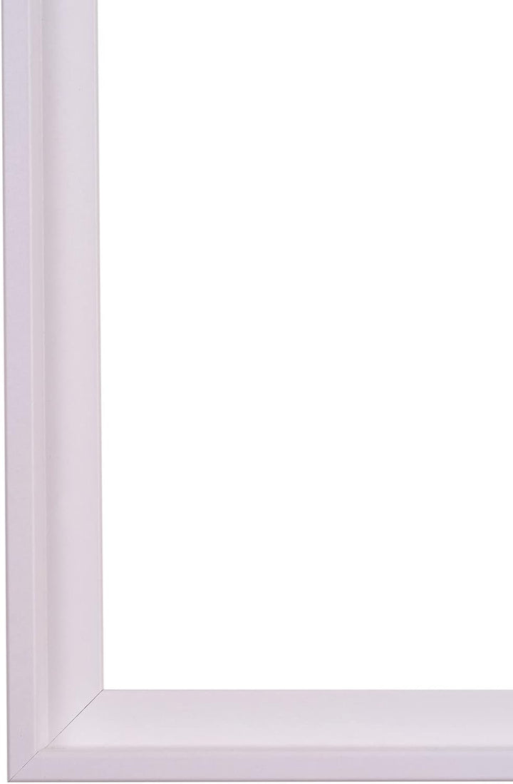 Rahmendesign24 Schattenfugenrahmen Oslo für Keilrahmenbilder und Leinwände 50x70 Weiss (matt) Schatt