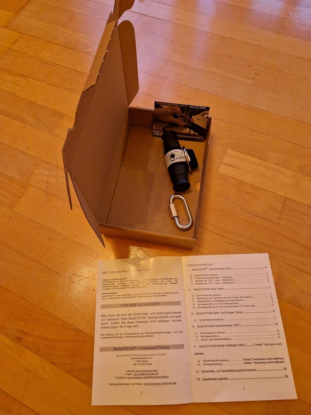 BodyCROSS Premium Handgriffe in Studioqualität | 2’er Set| geprüft, Zertifiziert & schadstofffrei |