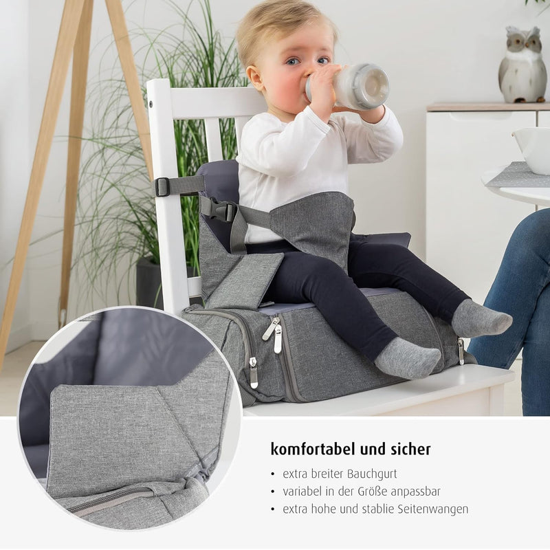 reer Growing Kinder-Sitzerhöhung, Boostersitz aus Recycling-Material (rPET aus 8 PET-Flaschen)