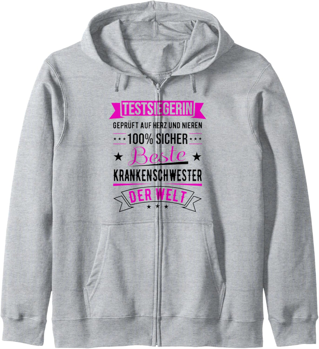 Beste Krankenschwester Der Welt Testsiegerin Schwester Kapuzenjacke