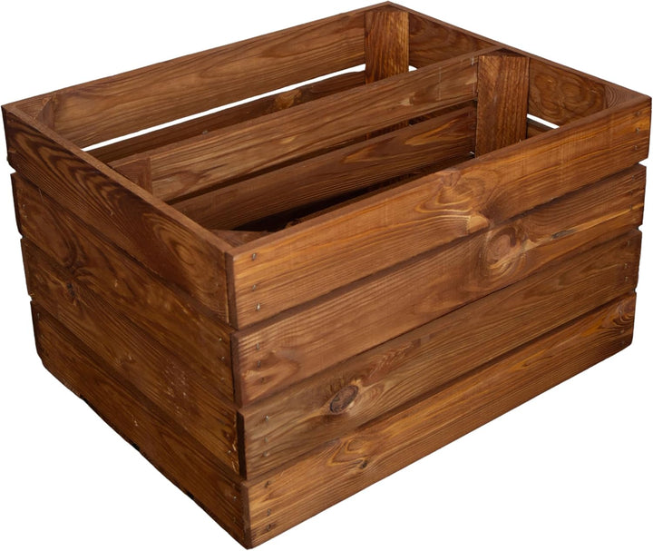Kistenkolli Altes Land Holzkiste Ocker Schuhablage Schuhständer DIY Upcycling Regalbau Schuhaufbewah