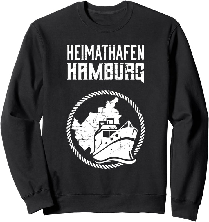 Heimathafen Hamburg Moin Hamburger Küste Nordsee Geschenk Sweatshirt