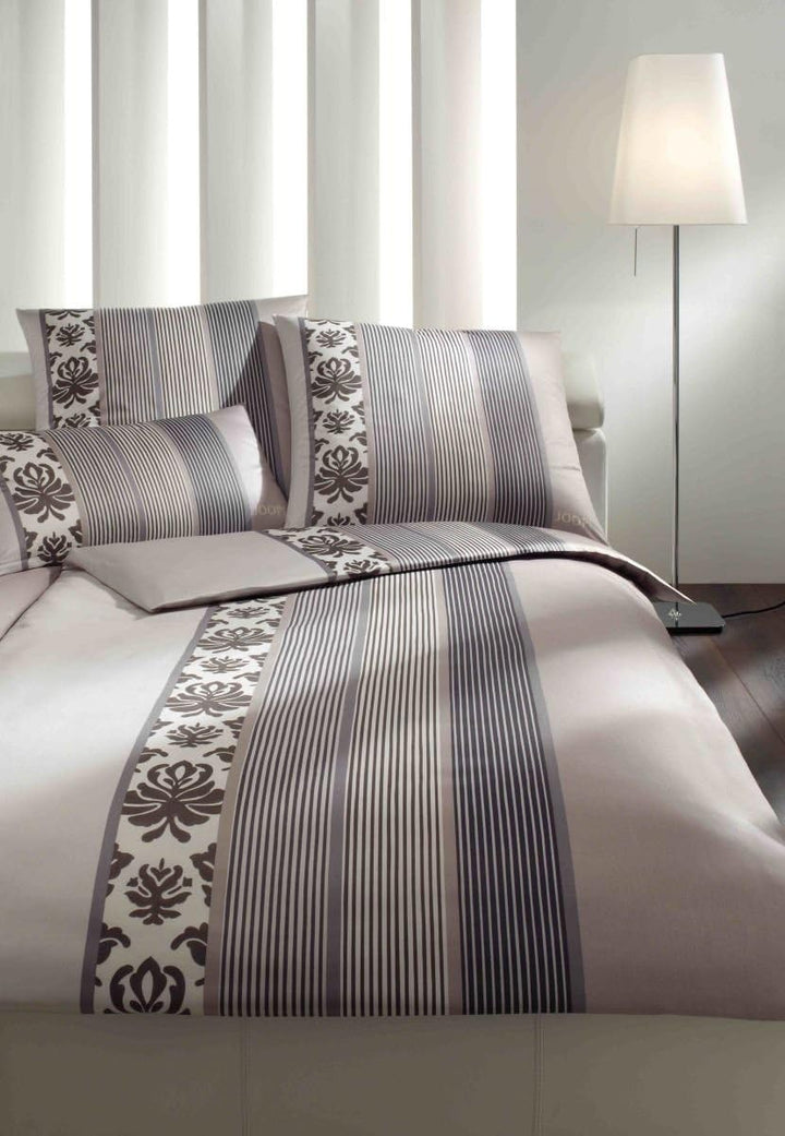 Joop! Bettwäsche Ornament Stripe 4022 Graphit - 77 2X 80x80 cm - 200x220 cm