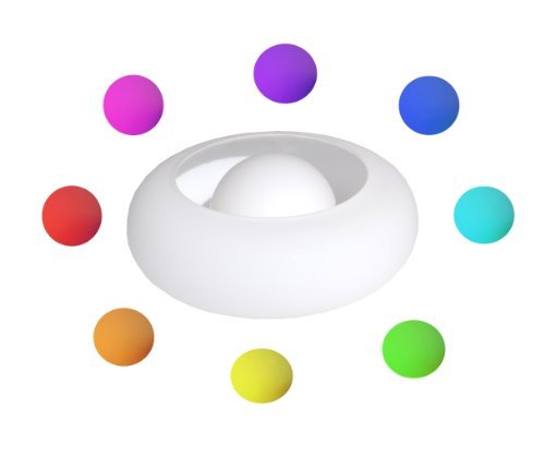 BETEC Ideen 75601 Magic Bowl aus hochwertigem Glas - LED Lampe und Aroma Diffuser - Aromalampe RUND