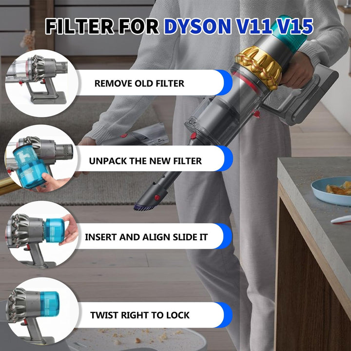 V11/V15 Battery Replacement for Dyson Click-in Battery Compatible with V11/V15/SV15/SV16/SV22 Series