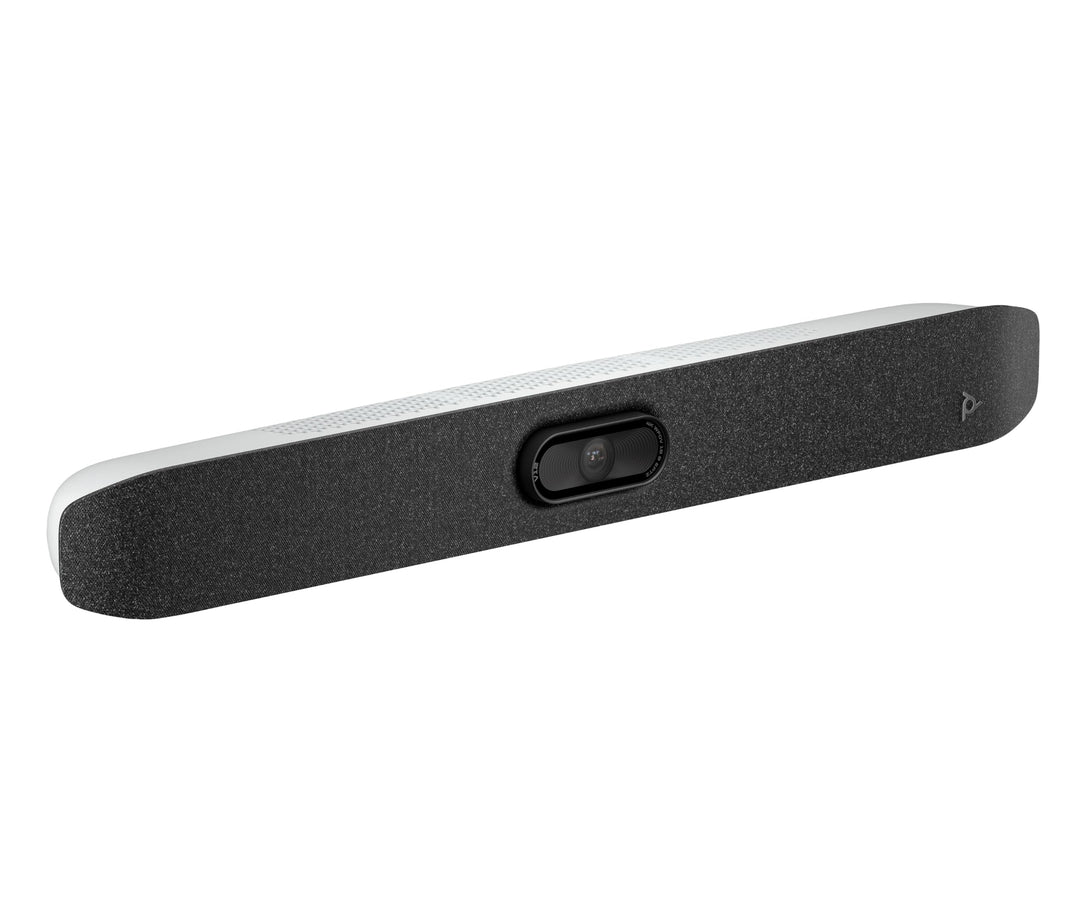 Poly Studio V12 – USB Videobar mit 20MP Kamera & 120° Weitwinkel, All-in-One Konferenzlösung mit Mik
