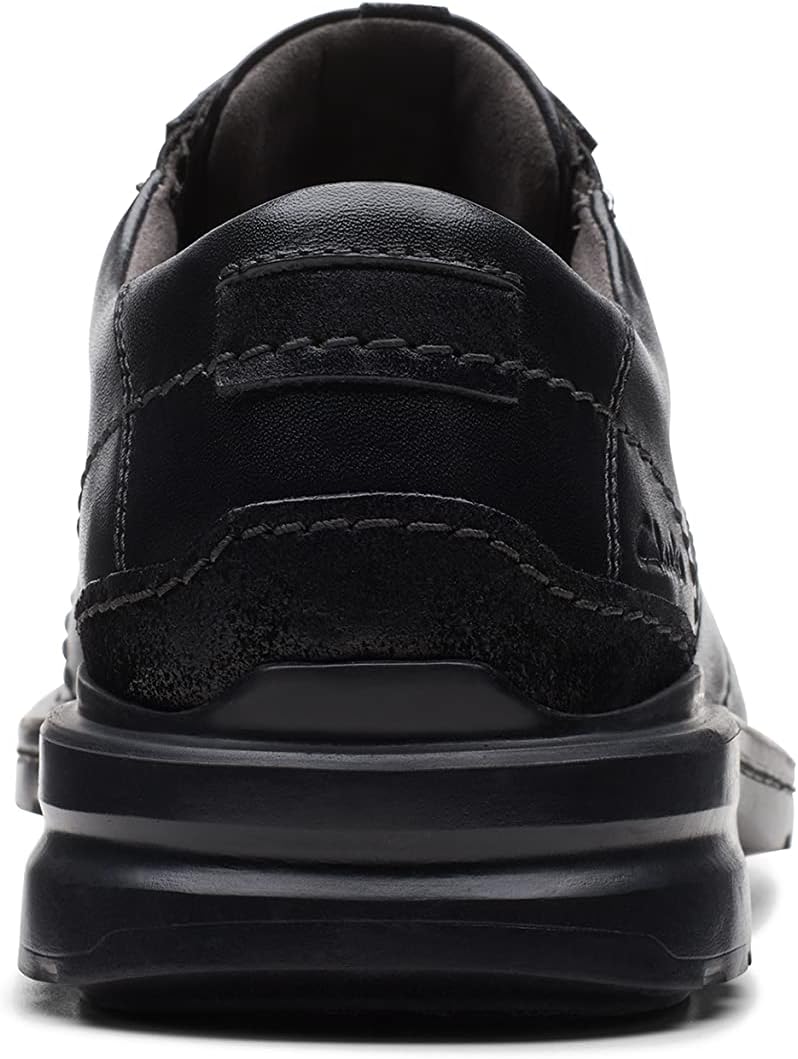 Clarks Herren Gessler Lace Oxford 43 EU Black Leather, 43 EU Black Leather