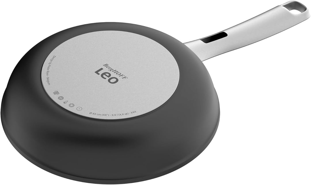 BergHOFF Leo Wok mit Deckel 28cm - Wokpfanne induktion - Wok non Stick - Asia pfanne für alle Herdar