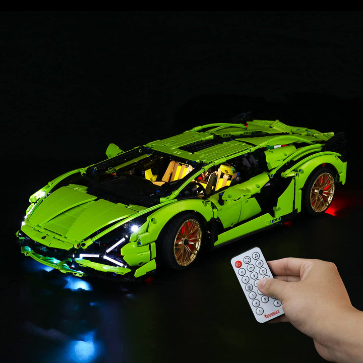 BRIKSMAX Led Beleuchtungsset für Lego Technic Lamborghini Sián FKP 37 - Compatible with Lego 42115 B
