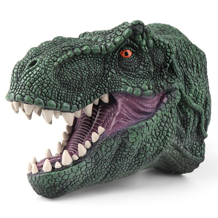 Realistisches Dinosaurier Handpuppe Kopf – T-Rex Puppenspielzeug aus Gummi für Kinder &amp; Erwachsene –