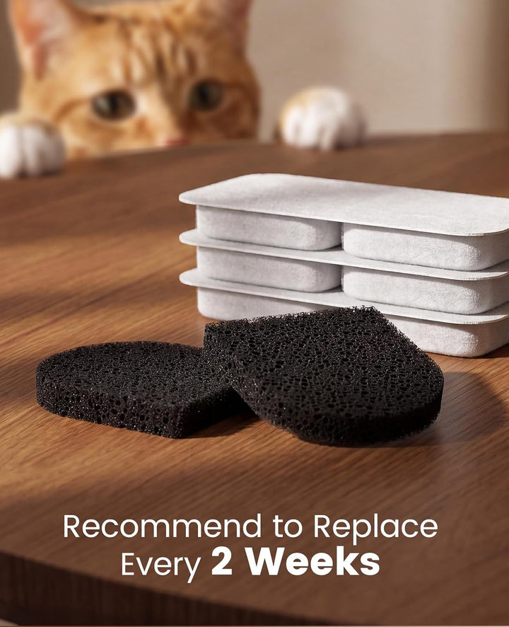 oneisall 8-Pack Ersatzfilter für Katzenbrunnen 8 Stück Filter, 8 Stück Filter