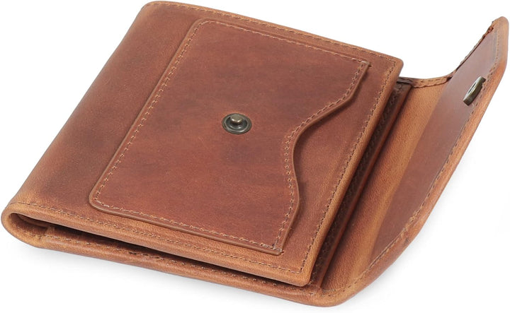 Otto Angelino Genuine Leather Envelope Style Wallet Camel, Camel