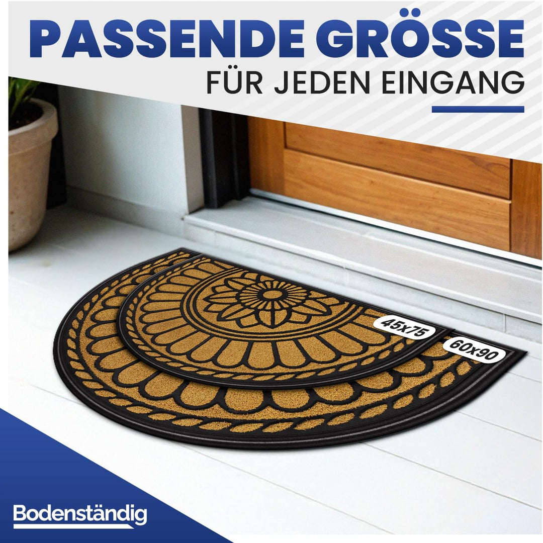 Mibao Fussmatte 60 x 90 cm, rutschfeste Eingangsmatte, strapazierfähige Fussmatte, Schmutzfangmatte