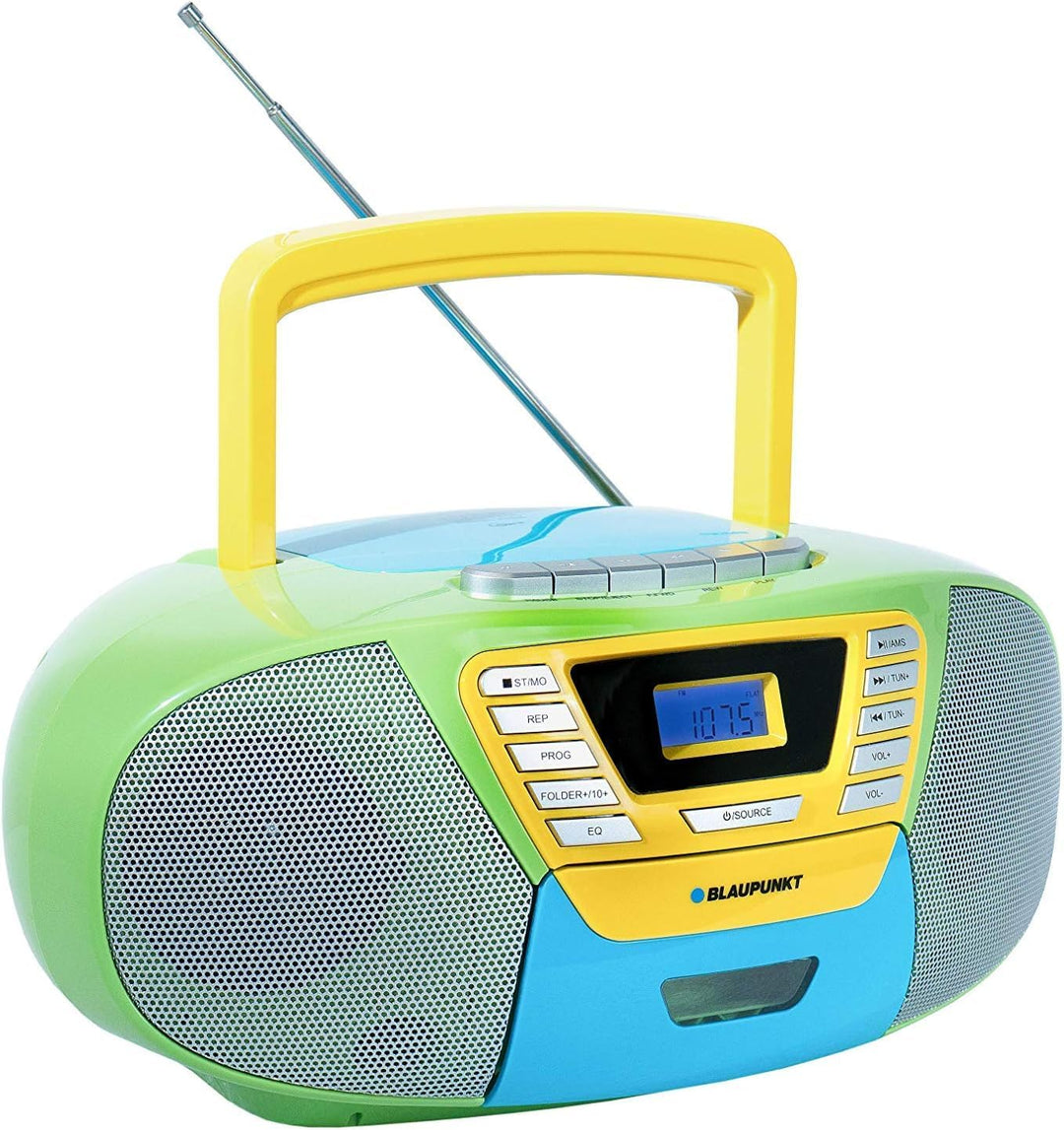 Blaupunkt B 120 MC tragbarer CD Player mit Bluetooth | Kassettenfach | Hörbuch Funktion | CD-Player