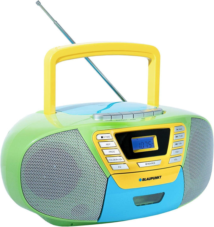 Blaupunkt B 120 MC tragbarer CD Player mit Bluetooth | Kassettenfach | Hörbuch Funktion | CD-Player