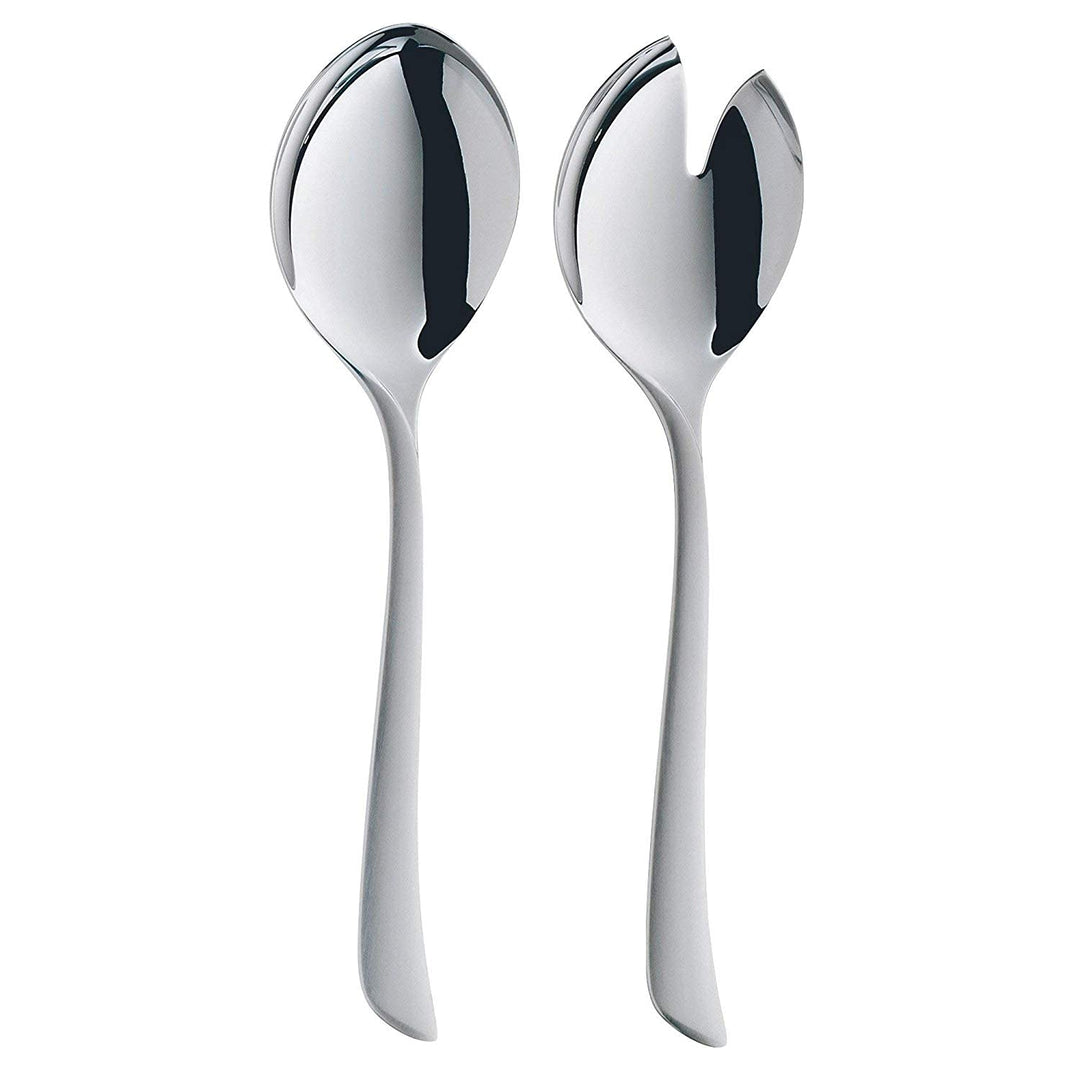 WMF Virginia Salatbesteck Edelstahl 23,8 cm, Salatgabel, Servierlöffel, Cromargan protect teilmattie