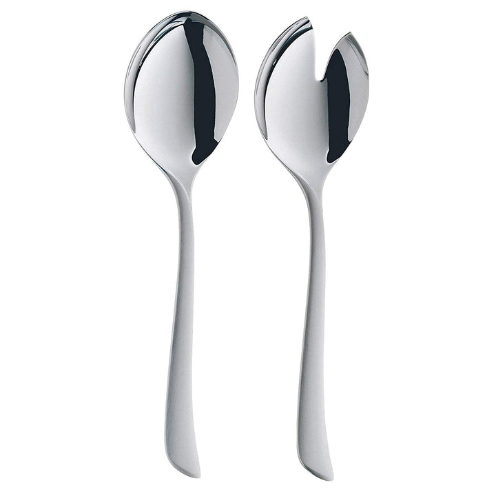 WMF Virginia Salatbesteck Edelstahl 23,8 cm, Salatgabel, Servierlöffel, Cromargan protect teilmattie