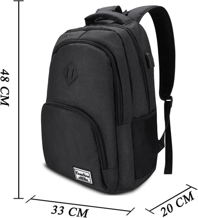 YAMTION Rucksack Herren und Damen,Schultasche Schulranze Schulrucksack Jungen Teenager Laptop Rucksa